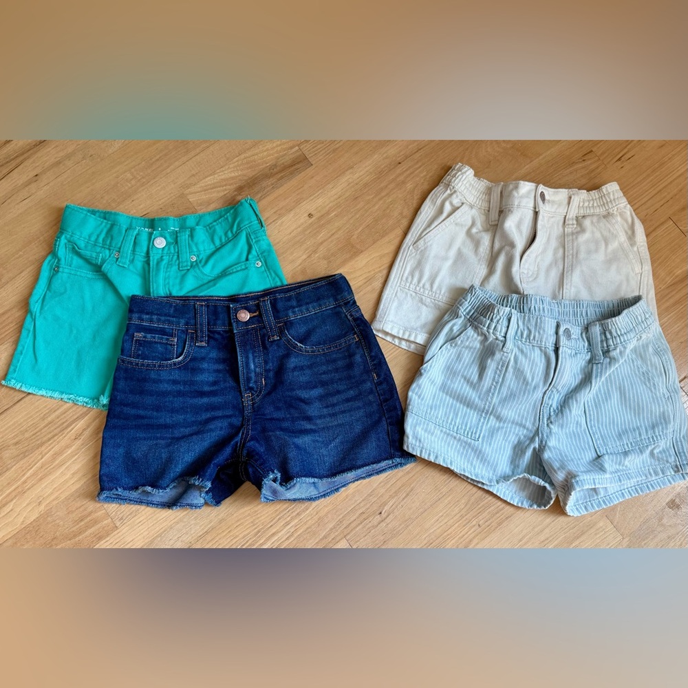 Old Navy Kids Shorts Collection - Teal, Denim, Cream, Light Blue